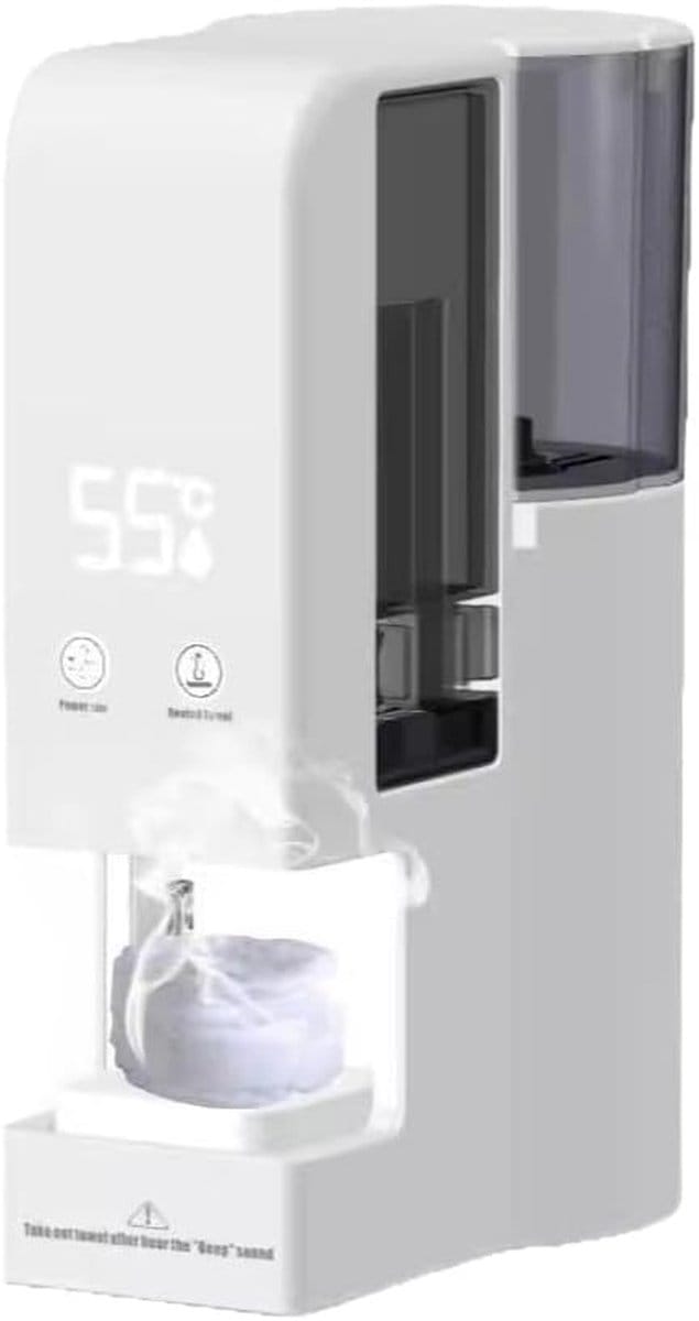 Handdoekwarmer - Mini handdoekmachine - Warme handdoeken - Constante temperatuur - Compact formaat - Wit