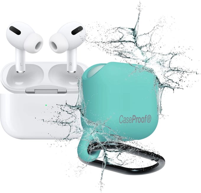 CaseProof Waterbestendige Case AirPods Pro - Turquoise1 meter