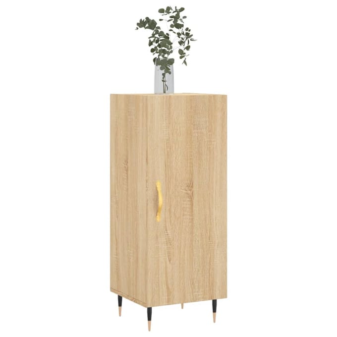 vidaXL - Dressoir - 34,5x34x90 - cm - bewerkt - hout - sonoma - eiken
