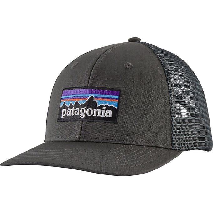 Patagonia P-6 Logo Trucker Cap grijs