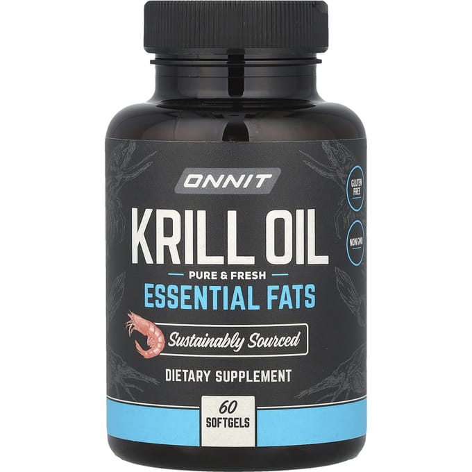 Onnit - Krillolie - Krill Oil - Pure & Fresh - Essential Fats - 60 capsules