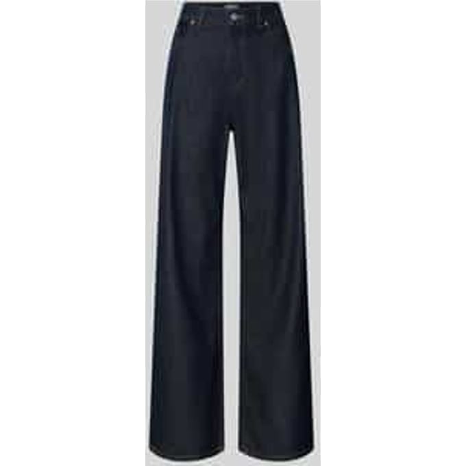 Wide fit jeans met steekzakken