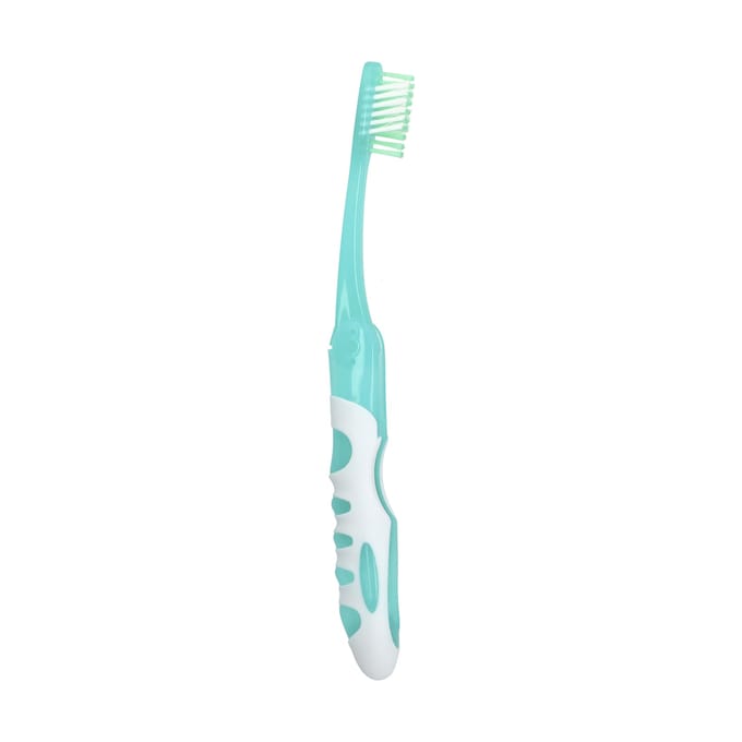 GuruNanda, basique, brosse à dents pliable, souple, 1 brosse à dents white