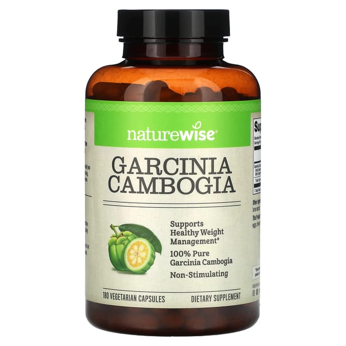 NatureWise, Garcinia Cambogia, 180 vegetarische capsules
