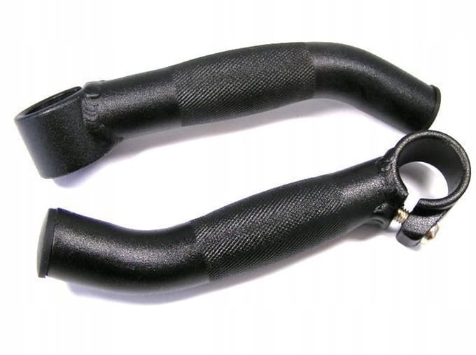 RAION Serie - Lange Zwarte Aluminium Fietshandgrepen