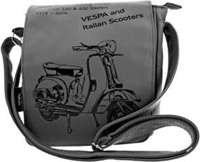 Italian Scooters Vespa schoudertas grijs
