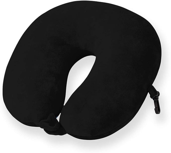 Cuddlebug Kussen - Reiskussen (reizen) - Zwart - U vorm - R pet - Memory Foam - Stevig