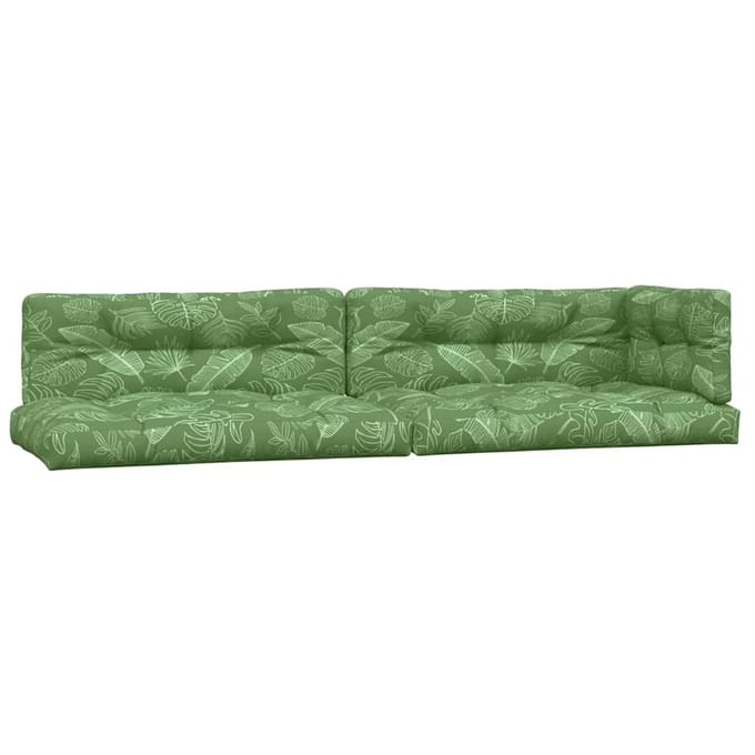 vidaXL Palletkussens 5 st bladpatroon stof