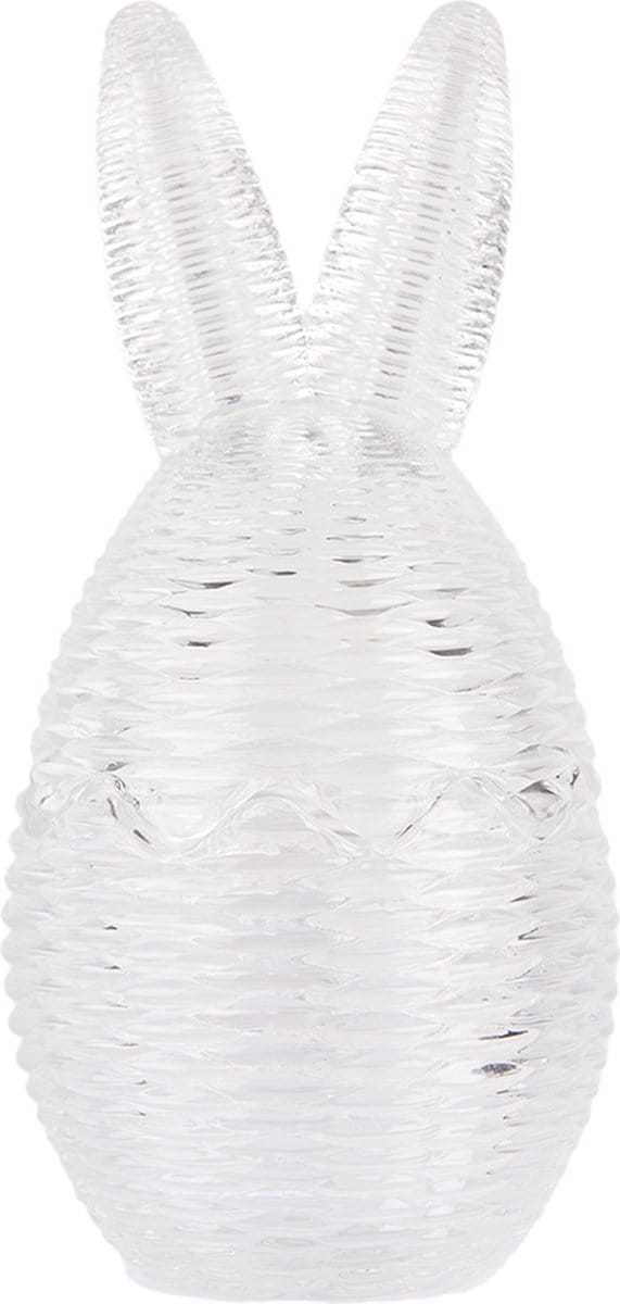Clayre & Eef Glazen potje Ei Ø 8x17 cm Transparant Glas