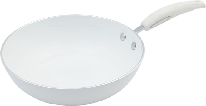 Bialetti Wokpan - Keramisch - Ø 28cm - Wit