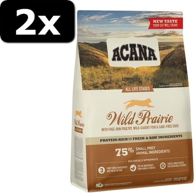 2x ACANA CAT WILD PRAIRIE 1,8KG