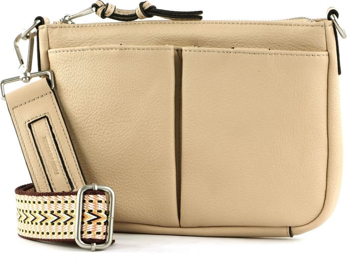 FREDsBRUDER Leren Schoudertas Bloomfield Crossbody Beige