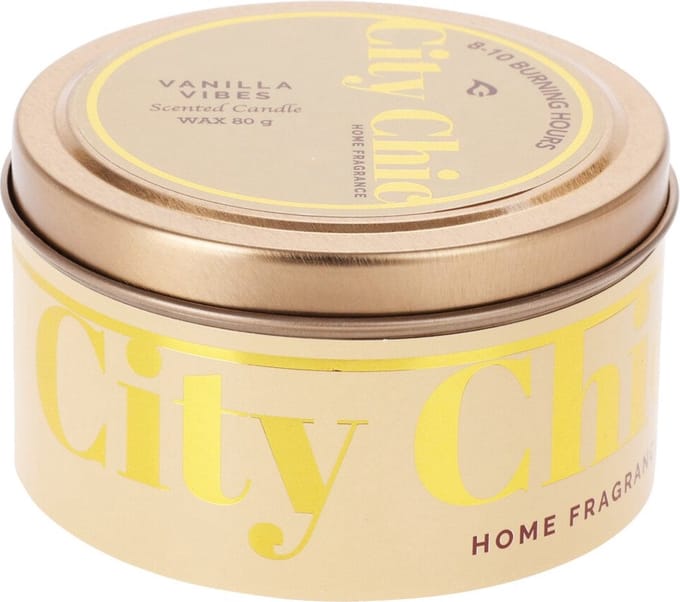 Home & Styling Geurkaars - 8-10 uur - Ø8xH5cm - Vanilla Vibes