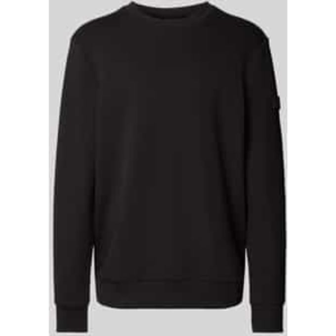 Sweatshirt met label-badge model 'Steve'