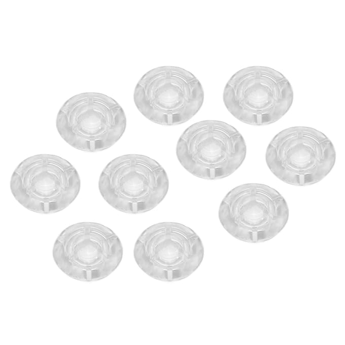 10 stuks Voetschakelaar Toppers Helder Transparant Universeel voor Gitaar Effectpedaal Accessoires white