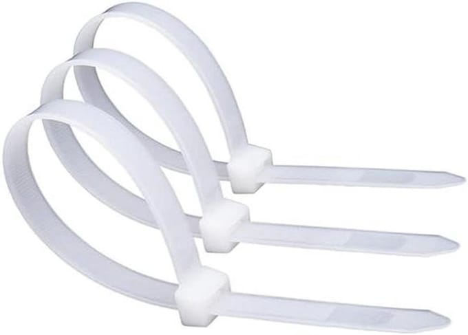 Kabelbinders Set - Tie Wraps - Kabelbeheer - Zelfsluitend Mechanisme - 1000 Stuks - Wit