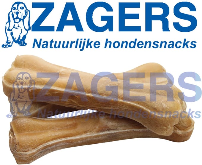 Zagers natuurlijke hondensnacks buffelhuid 5 stuks - 16 cm