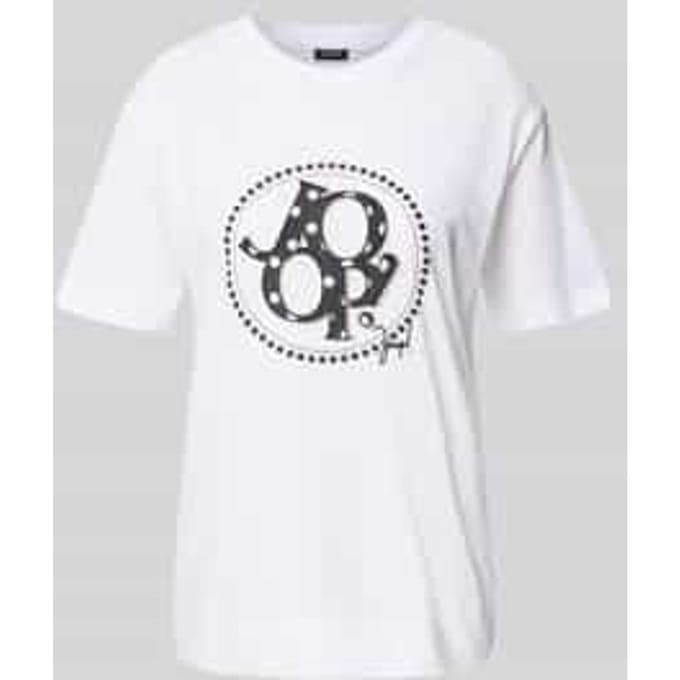 T-shirt met siersteentjes, model 'Tammi'