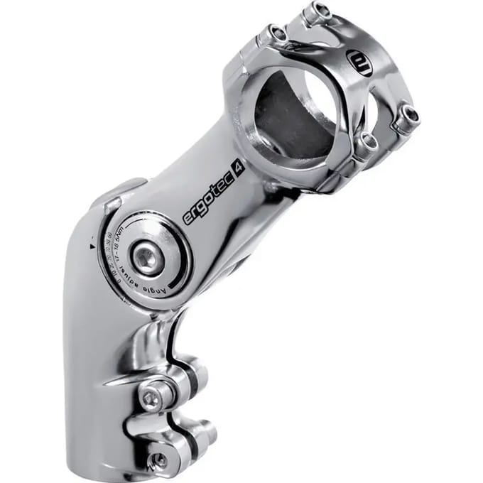 Ergotec Stuurpen Voorbouw Verstelbaar Octopus 2 28,6/110/31,8mm Zilver