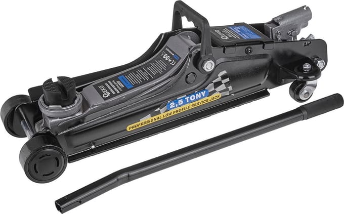 GEKO Hydraulische krik - 2,5 ton - laag profiel - stabiel en robuust