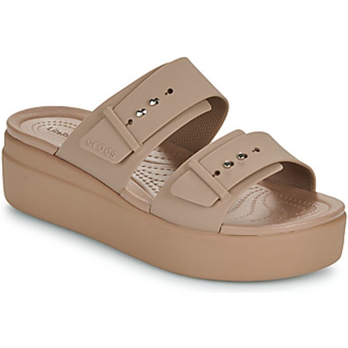 Crocs Brooklyn Low Wedge Sandal 207431-2Q9, Vrouwen, Bruin, Slippers, maat: 41/42