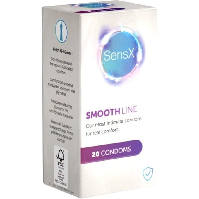Condoom SensX Smooth Line 20 stuks