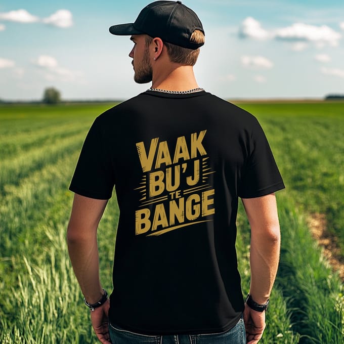 AGRIFANS® Vaak Bu’j Te Bange - Heren T-shirt - S
