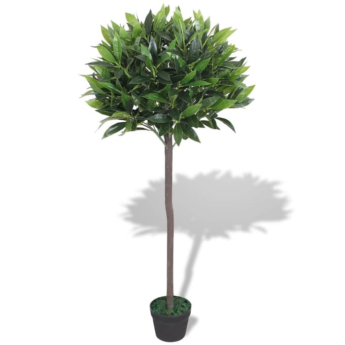 vidaXL - Kunst - laurierboom - plant - met - pot - 125 - cm - groen