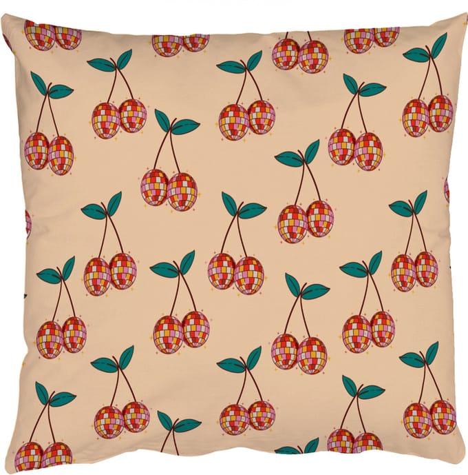 Sierkussens - Kussentjes Woonkamer - 40x40 cm - Kers - Disco - Patroon