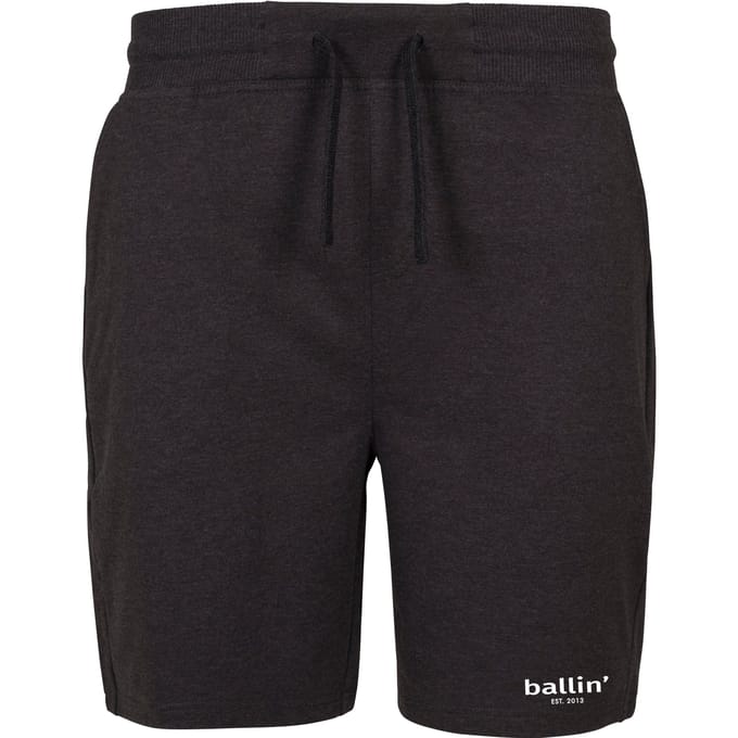 Heren Shorts met Ballin Est. 2013 Small Logo Jogging Short Print - Grijs - Maat M