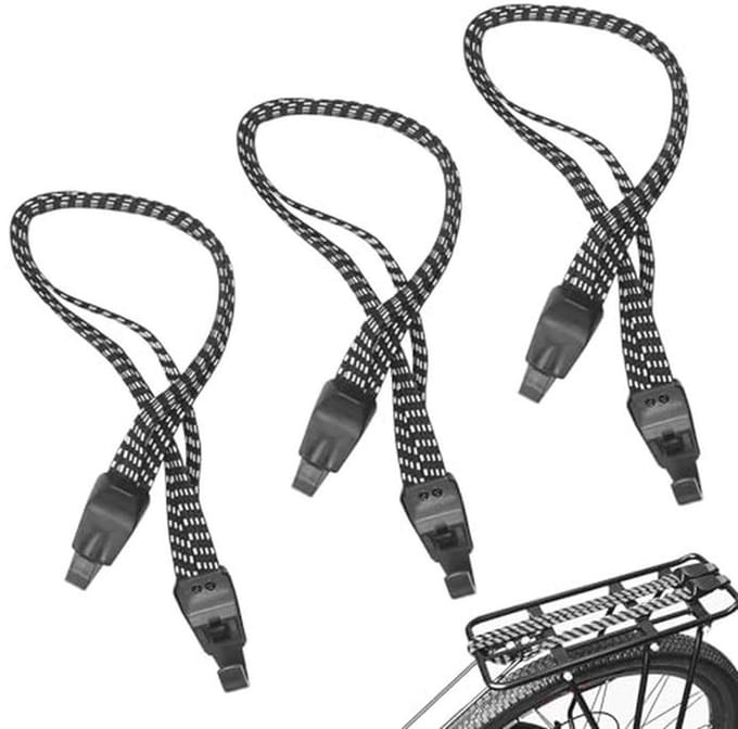 Bagagespanners 3-in-1 Set - Elastische Spanbanden voor Fiets en Auto - 45/65/75 cm