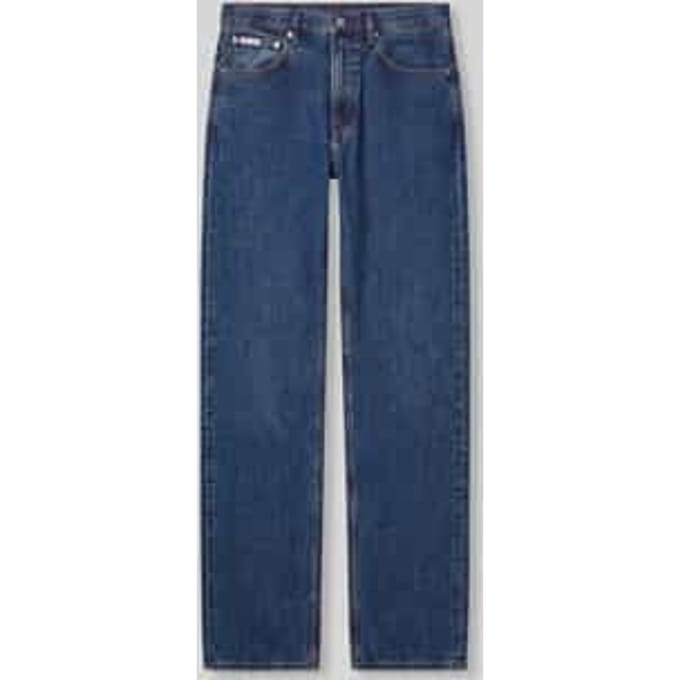 straight fit jeans van puur katoen in 5-pocket-design