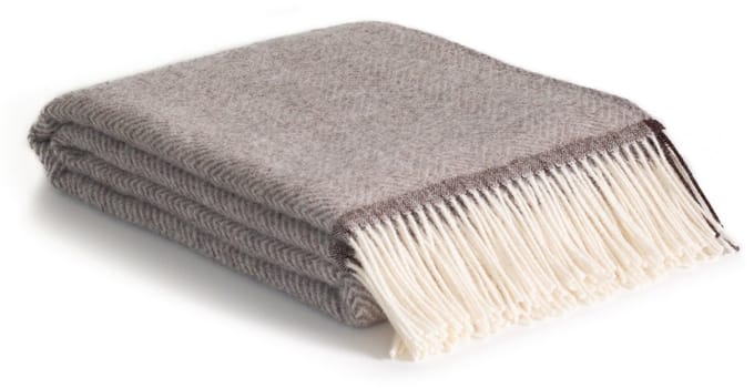 MoST - Wollen plaid Denver - 100% Nieuw-Zeelandse wol - 140 x 200 cm - beige
