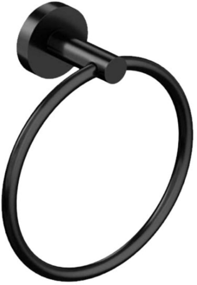 Aloni handdoekring 16 cm – mat zwart