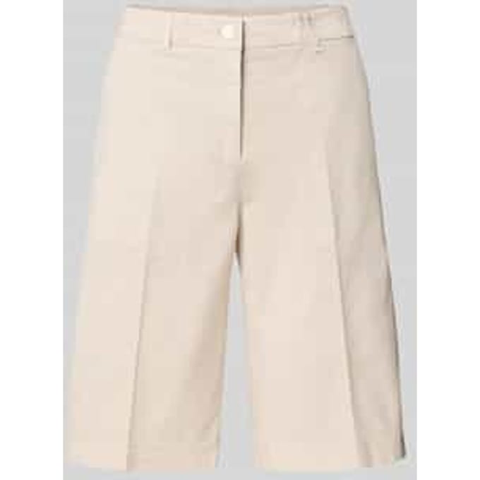 Wide leg korte broek met persplooien, model 'STELLA BERM'