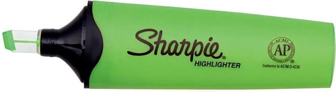Sharpie medium markeerstift met doorkijkpunt groen