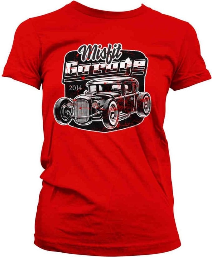 Misfit Garage Dames Tshirt -S- Rod Rood