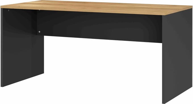 Bureau Ivory Grafiet Eiken - 158x79cm - Hoogte 75 cm
