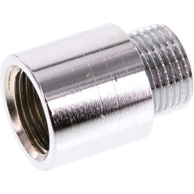 G 3/8'' F/M Verchroomd Messing Verlengstuk DIN 3523 - 20 mm [2 Stuks]