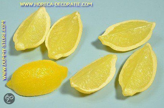Citroen, 6 partjes - 90x35 mm - Fruitdummy