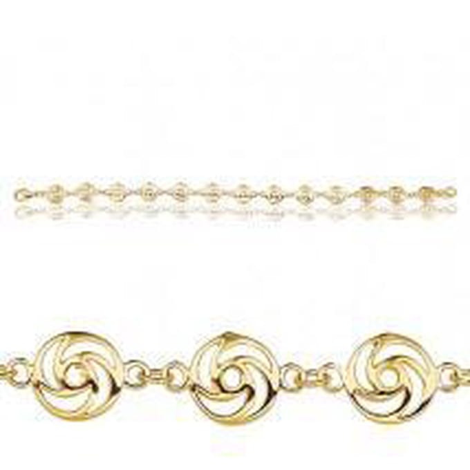 Montebello Armband Hanoi - 925 Zilver Goudverguld - 7mm - 18cm