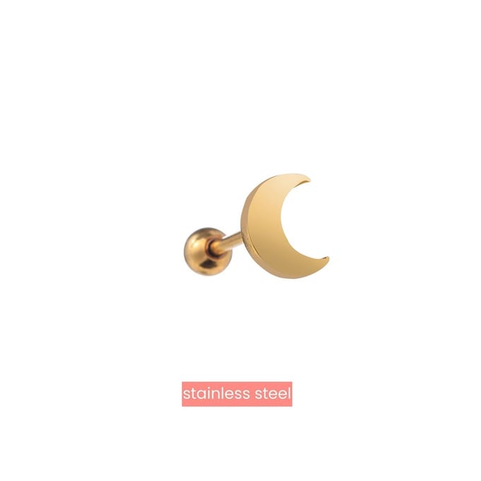 Bijoutheek Oorknoppen Moon Goud