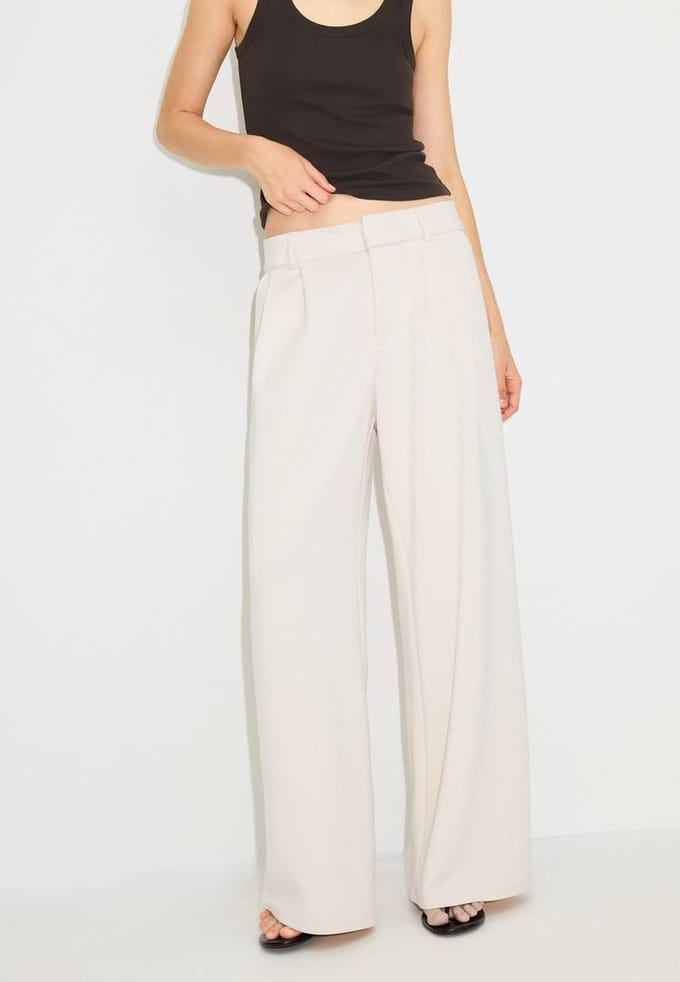 Stradivarius Nette broek met zachte touch  Steen 34