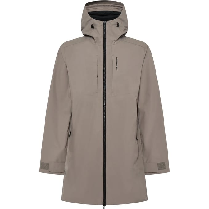 Didriksons SÖREN USX PARKA Unisex Outdoorjas - Ash Brown