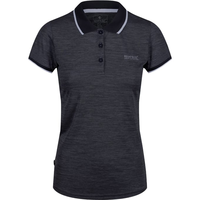 Regatta Dames/dames Remex II Polo Hals T-Shirt (Zwart)