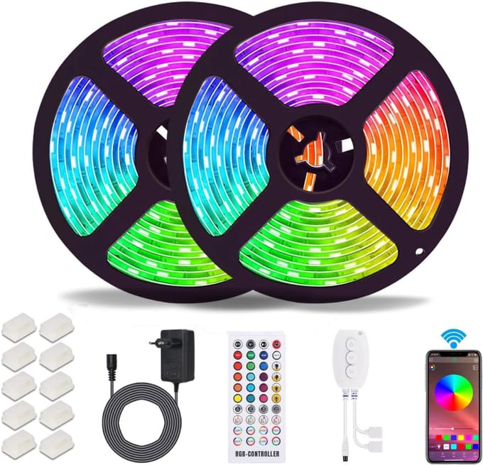 Core® Led Strip 10 Meter - Smart Led - Led Strip -Veelkleurig- 23cm x 18cm x 5cm
