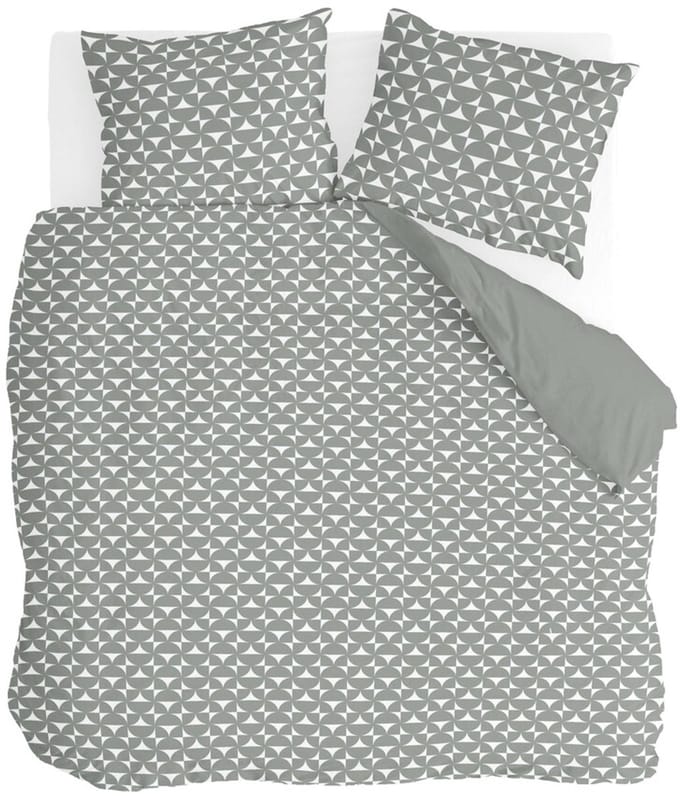Byrklund Dekbedovertrek Arc Fusion - 200x220 - 100% Polyester - Groen / Wit