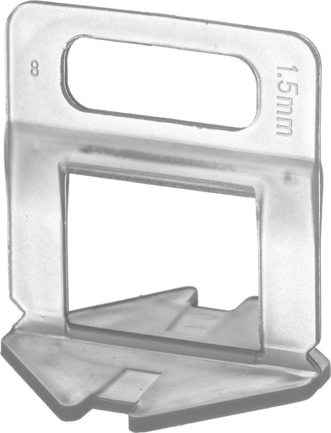 Tegelclips 1,5 mm | leveling clips | 100 stuks
