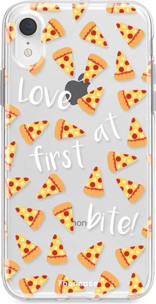 Fooncase Hoesje Geschikt voor iPhone XR - Shockproof Case - Back Cover / Soft Case - Pizza