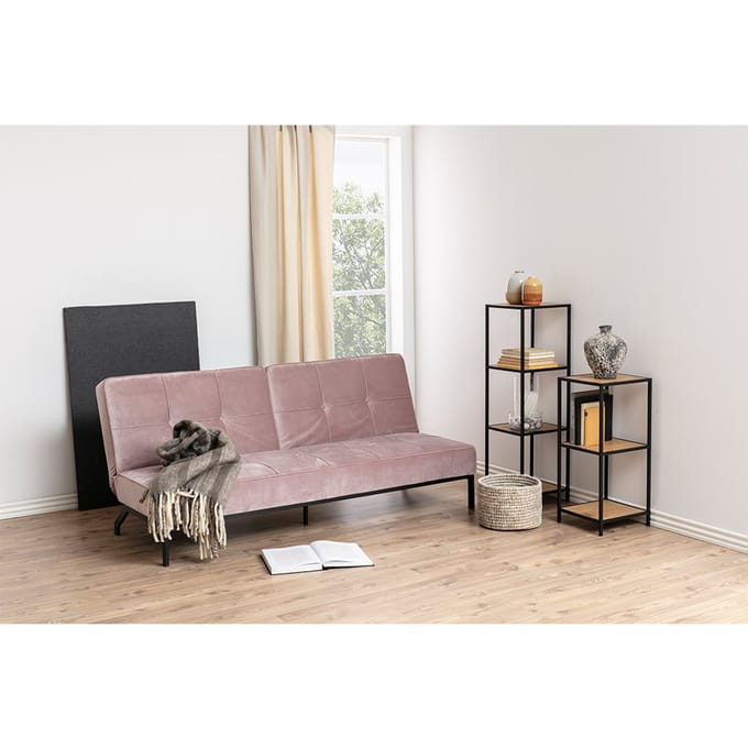 Smuk Velvet Slaapbank Akari Roze